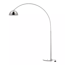 Lampara De Pie Arco Large Cromo Apto Led Luz Desing