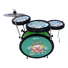 Bateria Infantil Smart Pp Patati Patatá Luen Com Canetinhas. Cor Verde