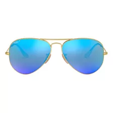 Lente Solar Ray Ban Pilot Large Metal Polarizado Rb3025 Blue