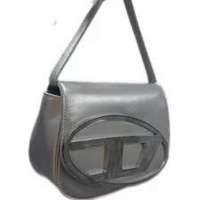 Cartera Diesel Plateada