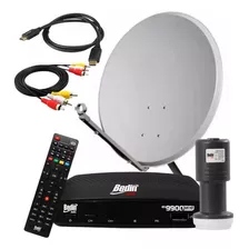 Kit Antena Receptor Digital Full Hd Sat Hd Regional Bs9900s