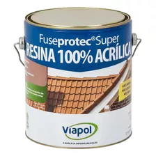 Resina Acrílica Fuseprotec Super 3,6l - Viapol - Brilhante Cor Cinza
