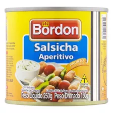 Salsicha Aperitivo Bordon Lata 150g