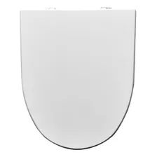 Tapa Asiento Inodoro Hdf Laqueado Herraje Metal Marina Color Blanco