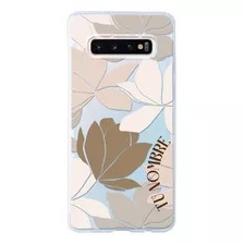 Funda Para Galaxy Para Mujer Flores Personalizada Con Nombre