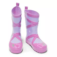 Kidorable Bailarina Rainboots, Rosa, Tamaño 10 M Us, Botas D