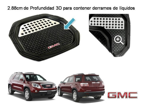 Tapetes 4 Piezas Charola 3d Logo Gmc Acadia 2007 A 2011 2012 Foto 4