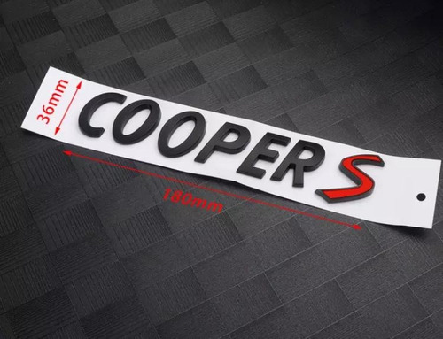 Juego De Letras Emblema Mini Cooper S All Black Foto 3