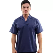 Camisa Brim Profissional Jaleco Fechado Uniforme Mecânico