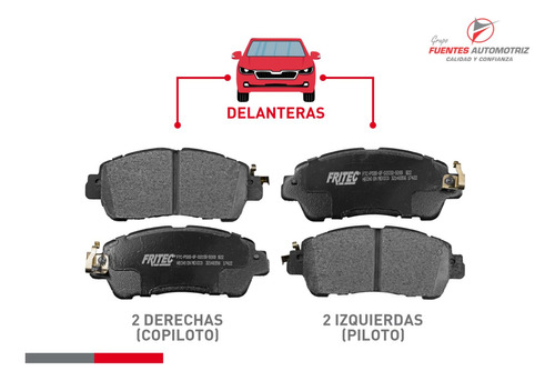 Kit Balatas Delanteras Nissan Kicks 1.6 2017 2018 Fritec  Foto 2