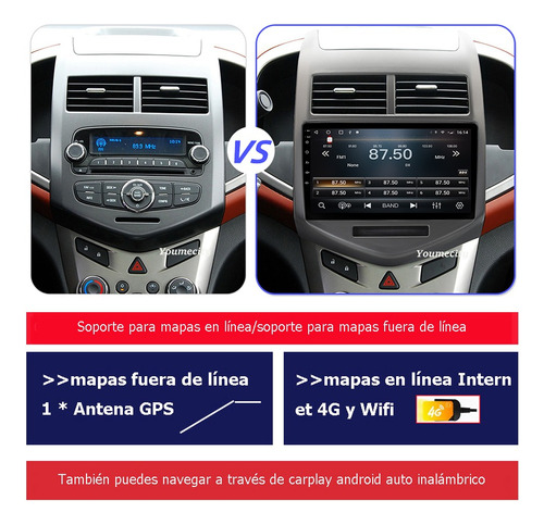 Auto Radio Estreo Android Para Chevrolet Sonic 2011-2016 Foto 4
