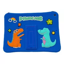 Funda De Tableta De Silicona Azul Dinosaurio For Pro11