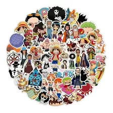 50 Stickers Anime One Piece Luffy Zoro