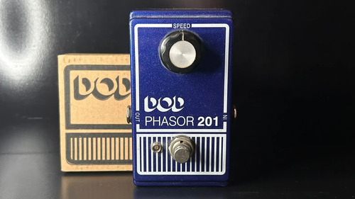 Pedal De Efeito De Guitarra Dod Phasor 201 Cor Azul Azul