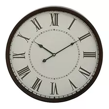 Reloj De Pared Analógico Color Blanco-negro,20.0 In. Deco 79