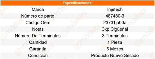 Sensor Cigeal Ckp Ex35 6cil 3.5l 08_12 Injetech 8139906 Foto 2