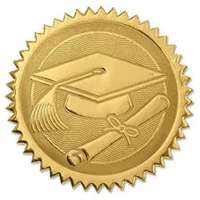 Sellos De Certificado De Oro Tapa De Graduación Y Dipl...