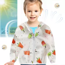 Chaqueta Protección Solar Ultrafina Transpirable Para Niños