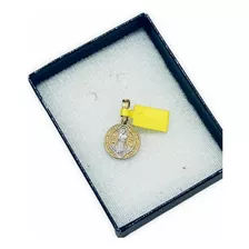 Medalla San Benito Oro 14k De 10mm