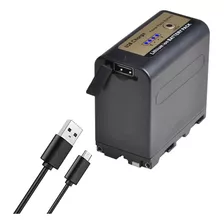 Bateria Batmax P/ Iluminador De Led Np-f960/970 Com Usb