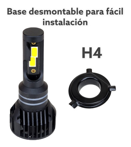 Focos Led H4 Nissan Np300 D23 2016-22 Alta Baja 11000lm Luz Foto 3