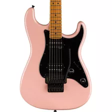 Guitarra Eléctrica Squier Fender 0370240533 Contemporary Hh Orientación De La Mano Diestro Color Rosa