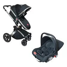  Kit Passeio Carrinho Bebê + Bebê Conforto Dardara Giro