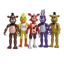 Kit 5 Bonecos Animatronics Cinco Noches En Freddy's Oferta