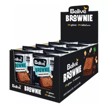 10 Brownie Chocolate Com Coco Zero Açucar 40g - Belive