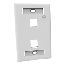 Faceplate Plano Frente 2 Bocas Furukawa 35050017