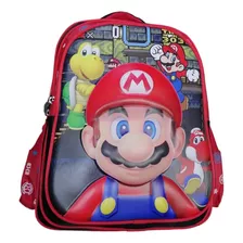 Morral Mochila Escolar Sonic, Mario Spiderman Disney