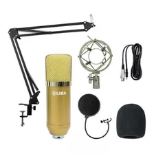 Kit Estudio Microfone Condenser Liba Lb 2024