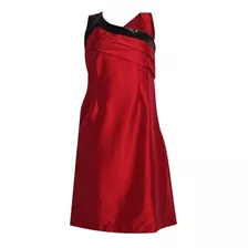 Vestido Vermelho De Tafetá