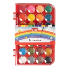 Acuarelas 28 Colores Trabi Lavables No Toxico + Pincel