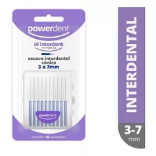 Escova Interdental Powerdent Conica 3 A 7mm 10 Unidades 1240