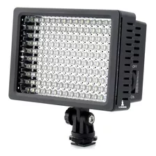 Iluminador 160 Led Profissional Ld-160 Câmeras Filmadoras Cor Da Estrutura Preto Cor Da Luz Branco-quente/branco-frio 7.2v-8.4v