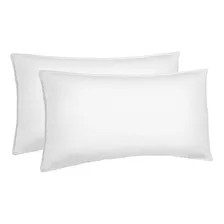 Combo X 2 Almohadas Blanco Paris Fibra Poliéster Mullida