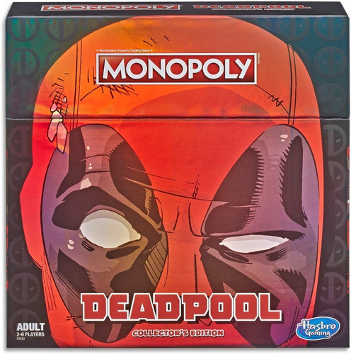Monopoly - Deadpool - Juego De Mesa - Edicion Coleccionista Variación Tamaño Único Multicolor