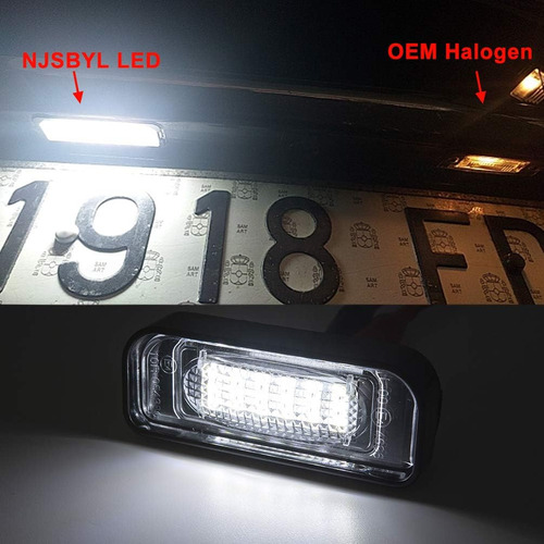 Luces De Matrcula Led Para Mercedes-benz W220 S350/s600/s43 Foto 6