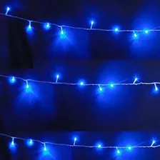 Pisca Pisca Enfeite Decoração Natal 100 Led 10m Azul 127v 110v