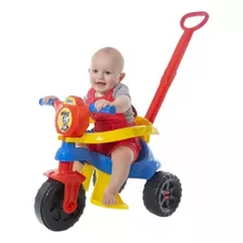 Motoquinha Triciclo Kemotoca Baby Com Pedal Haste Protetor