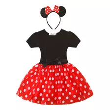 Vestido De Malla Big Dot Para Niña, Vestido De Mickey Prince