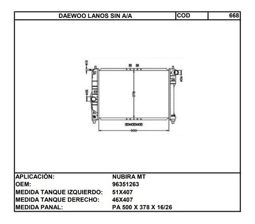 Tanque Plstico Derecho Daewoo Lanos (cod:668) Foto 2