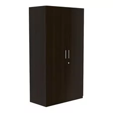 Clóset Rta Muebles Tradicion Eco Color Wengue/negro De Mdp Con 2 Puertas Batientes