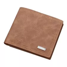 Billetera Cartera Cuero Tarjetero Plegable Hombre Caballero