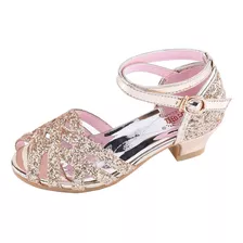 Sandálias Femininas Bling Sequins Single Princess Shoes Danc