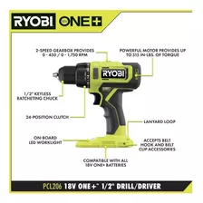 Ryobi Pcl206k Taladro Atornillador 1/2 2 Bateria Y Cargador