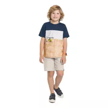 Conjunto Infantil De Camiseta E Bermuda Ref 44947