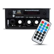 Boog Mixer Automotivo C/ Usb C/ P2 Para Microfone + Controle