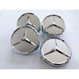 4 Tapas Centro De Rin Mercedes Benz 75mm Originales New Red